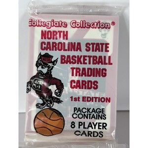 North Carolina State Chucky Brown Basketball Sealed Pack 8 Card Nc Wolfpack Ncsu